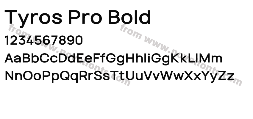 Tyros Pro BoldPreview
