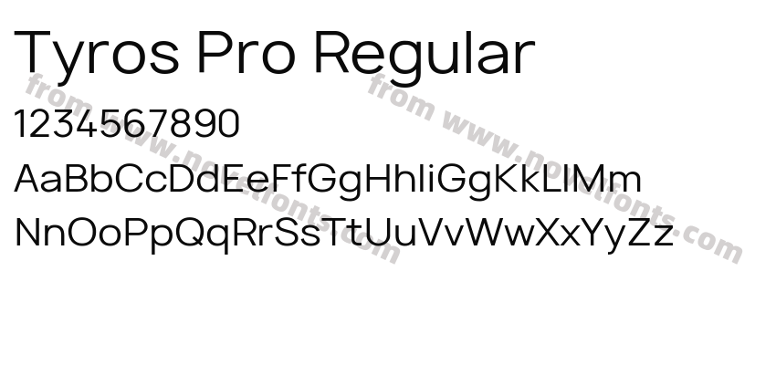 Tyros Pro RegularPreview