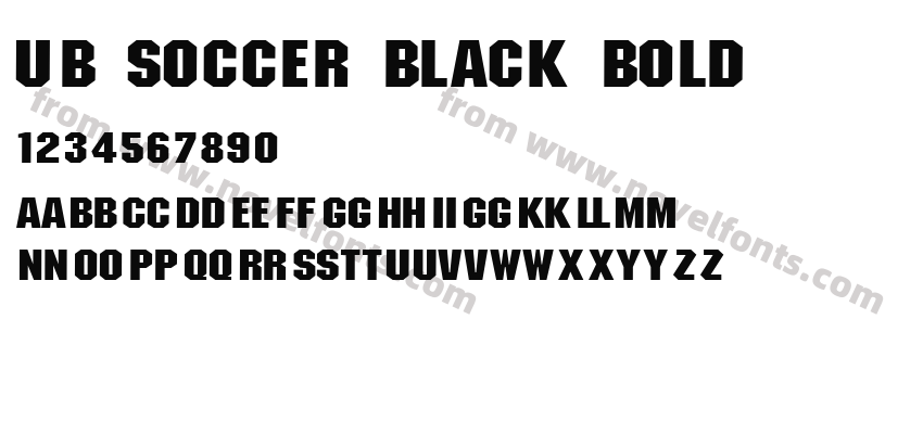 UB Soccer Black BoldPreview