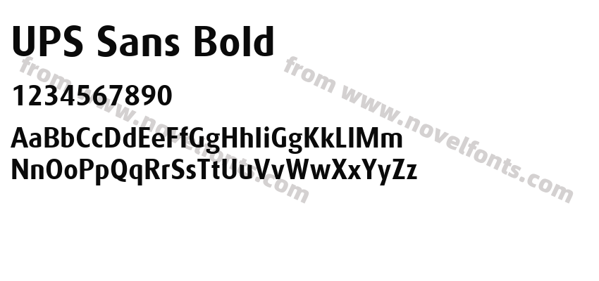 UPS Sans BoldPreview