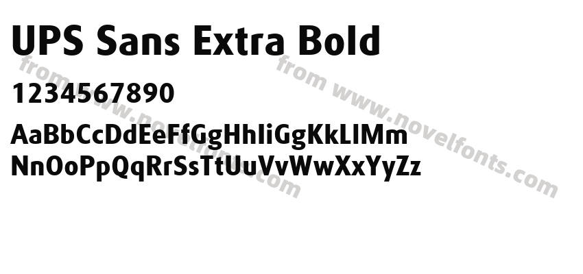UPS Sans Extra BoldPreview