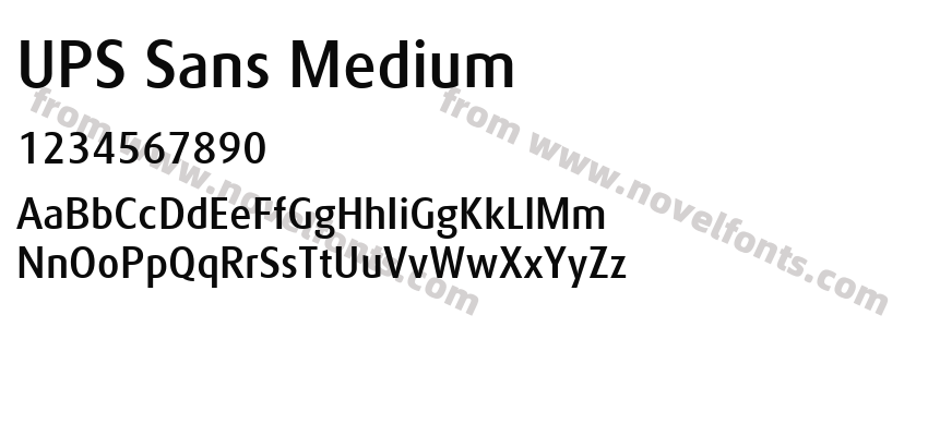 UPS Sans MediumPreview