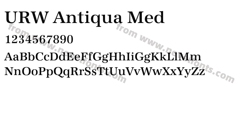 URW Antiqua MedPreview