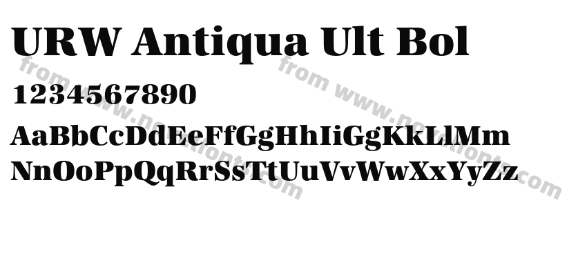 URW Antiqua Ult BolPreview
