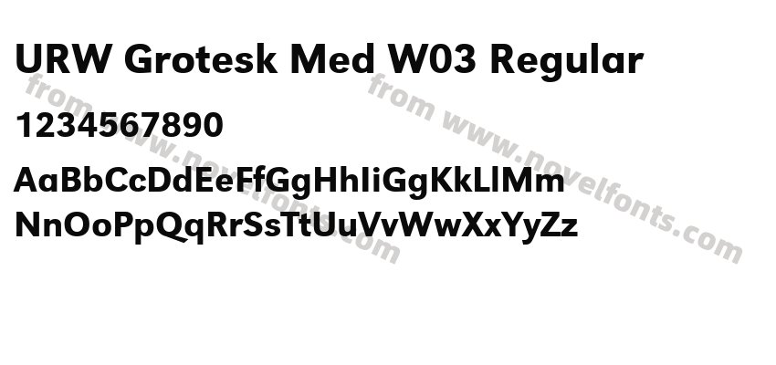 URW Grotesk Med W03 RegularPreview