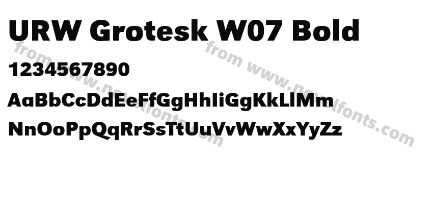 URW Grotesk W07 BoldPreview