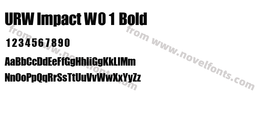 URW Impact W01 BoldPreview