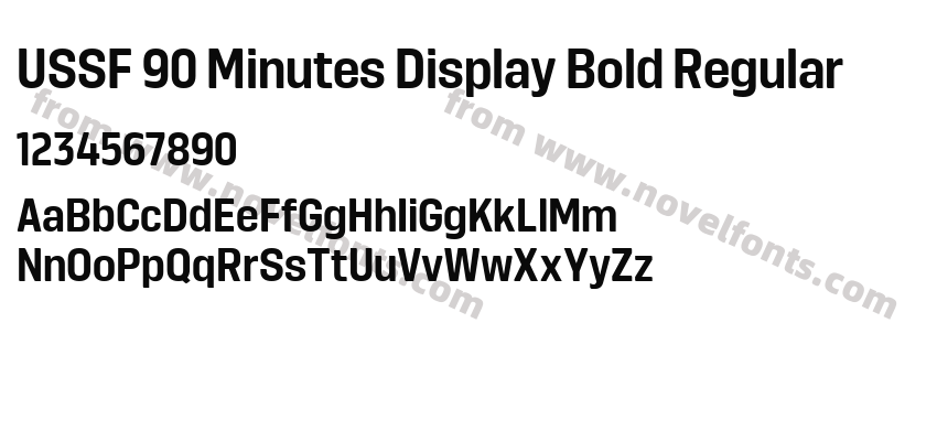 USSF 90 Minutes Display Bold RegularPreview
