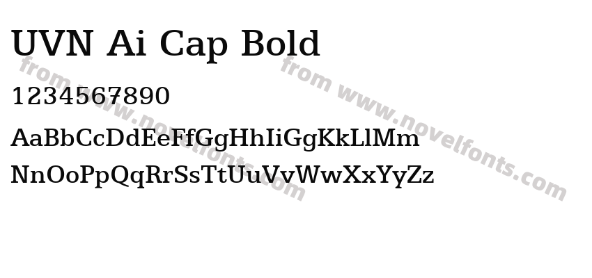 UVN Ai Cap BoldPreview