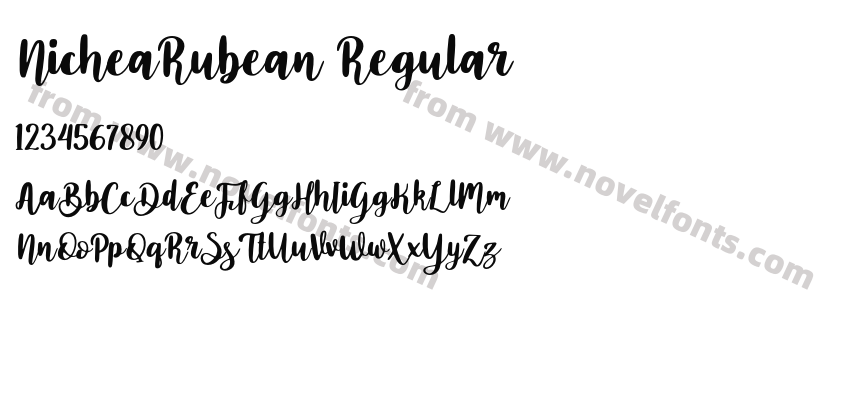 NicheaRubean-RegularPreview