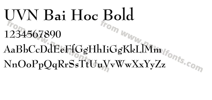 UVN Bai Hoc BoldPreview