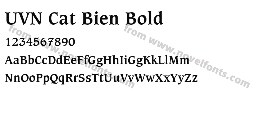 UVN Cat Bien BoldPreview