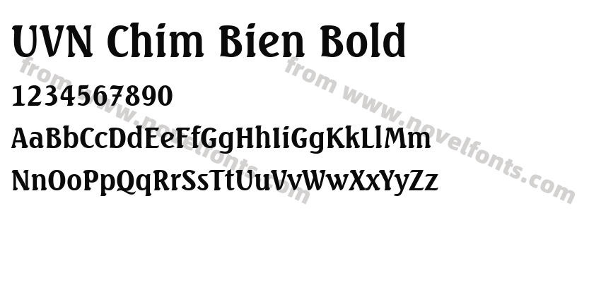 UVN Chim Bien BoldPreview