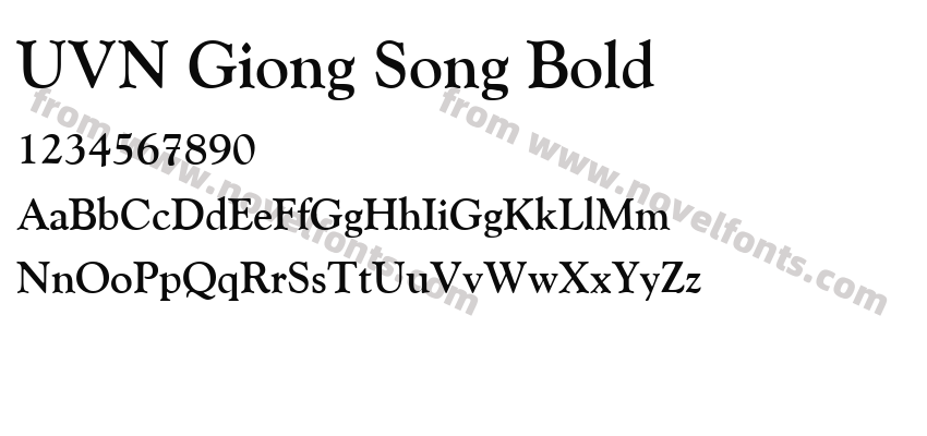 UVN Giong Song BoldPreview