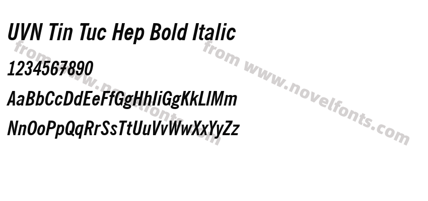 UVN Tin Tuc Hep Bold ItalicPreview