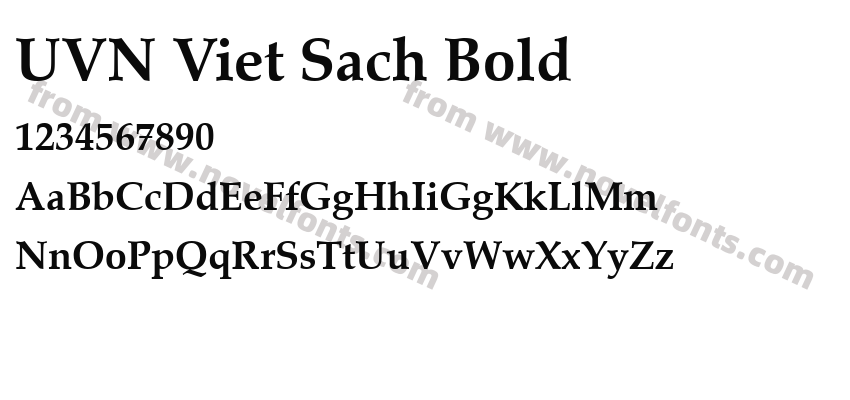 UVN Viet Sach BoldPreview