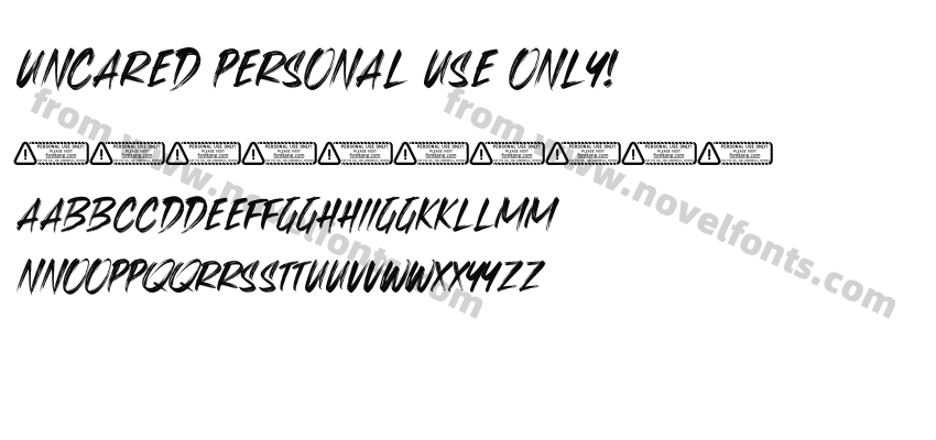 Uncared PERSONAL USE ONLY!Preview