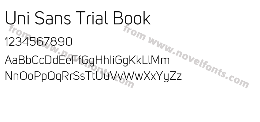Uni Sans Trial BookPreview