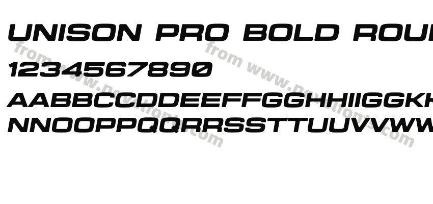 Unison Pro Bold Round ItalicPreview