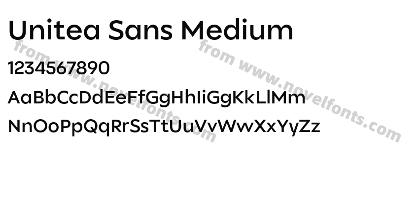 Unitea Sans MediumPreview