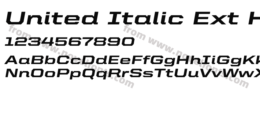 United Italic Ext HeavyPreview