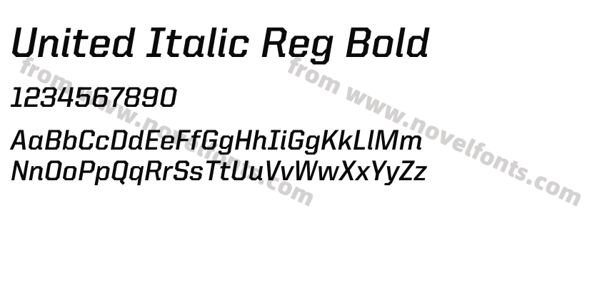 United Italic Reg BoldPreview