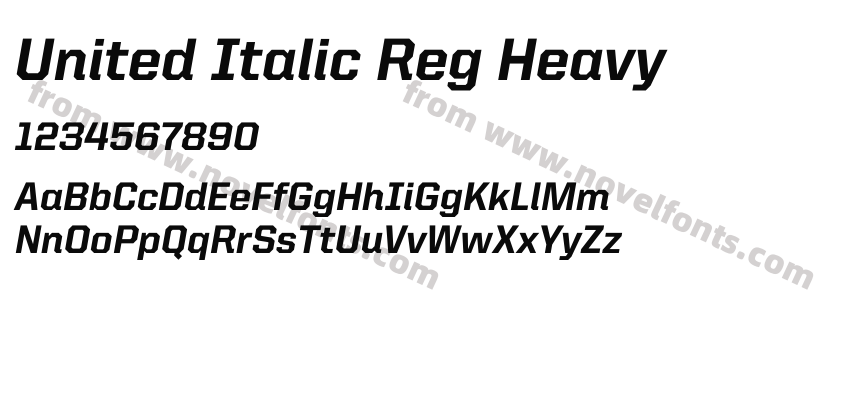 United Italic Reg HeavyPreview