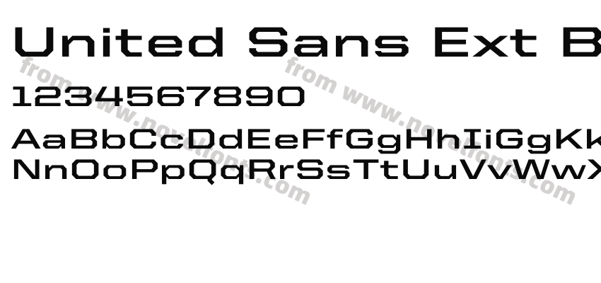 United Sans Ext BoldPreview