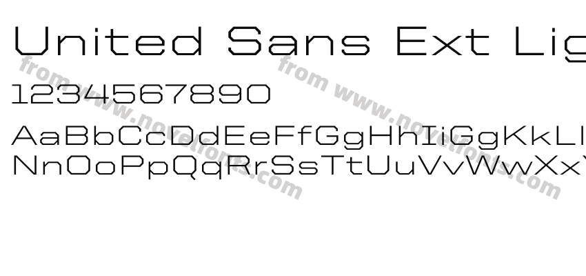 United Sans Ext LightPreview