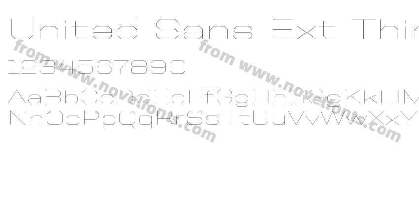 United Sans Ext ThinPreview