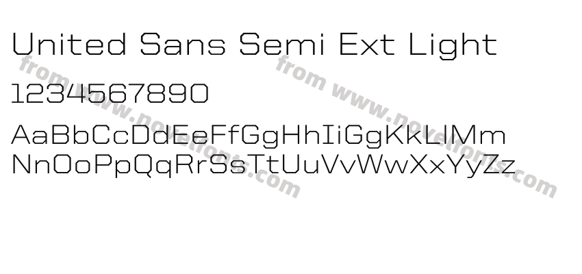 United Sans Semi Ext LightPreview