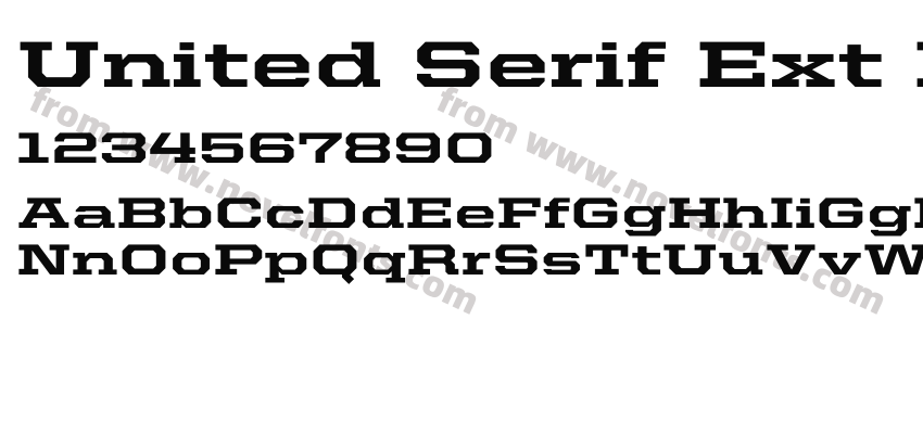United Serif Ext HeavyPreview