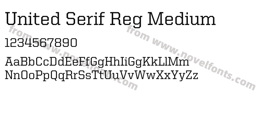 United Serif Reg MediumPreview
