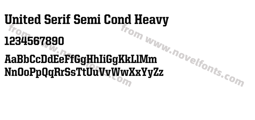 United Serif Semi Cond HeavyPreview