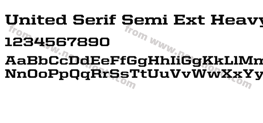 United Serif Semi Ext HeavyPreview