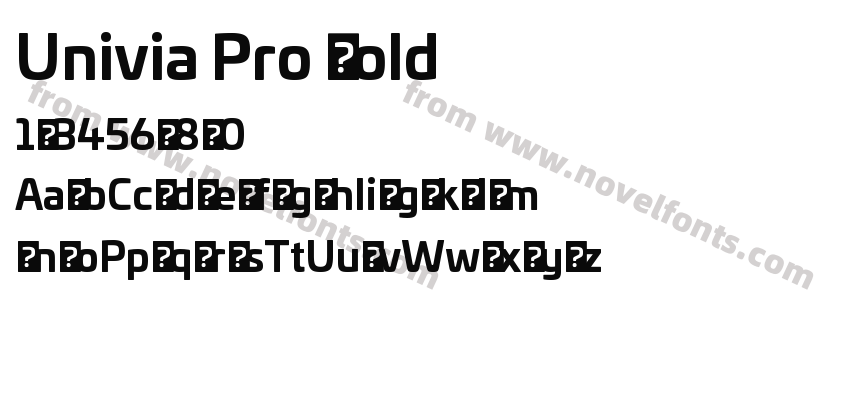 Univia Pro BoldPreview