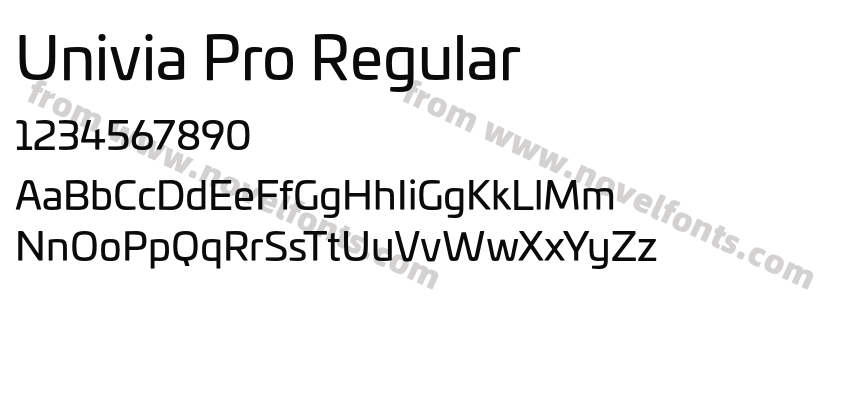 Univia Pro RegularPreview