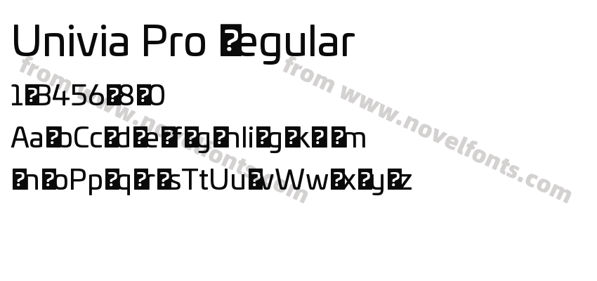 Univia Pro RegularPreview