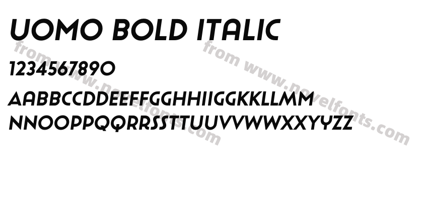 Uomo Bold ItalicPreview
