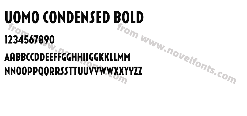 Uomo Condensed BoldPreview