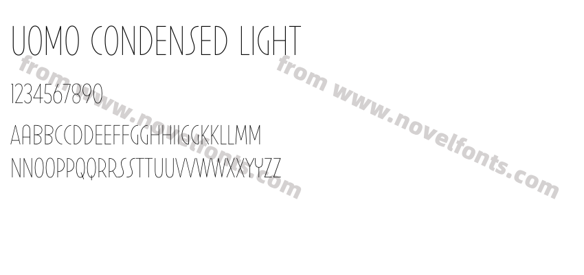 Uomo Condensed LightPreview