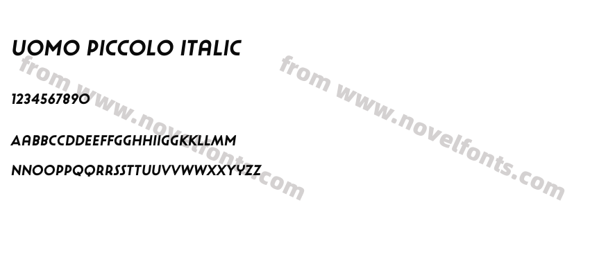 Uomo Piccolo ItalicPreview