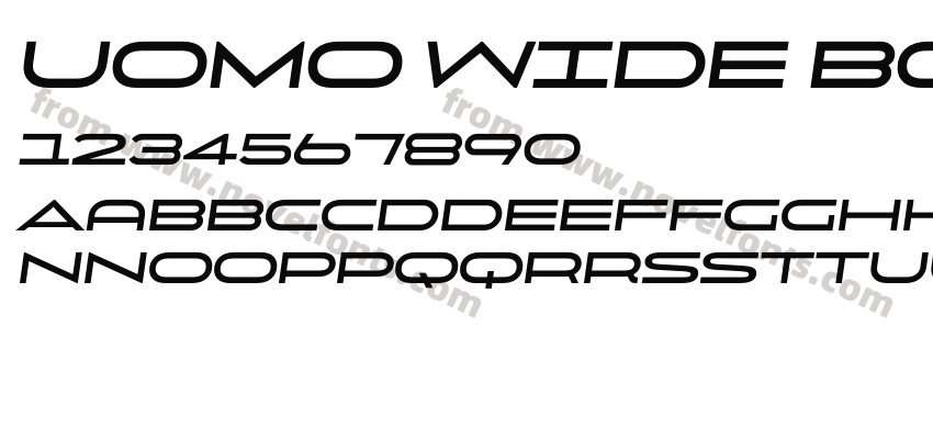 Uomo Wide Bold ItalicPreview