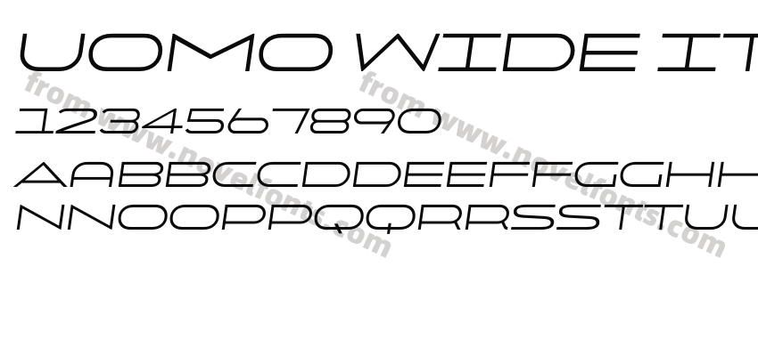 Uomo Wide ItalicPreview