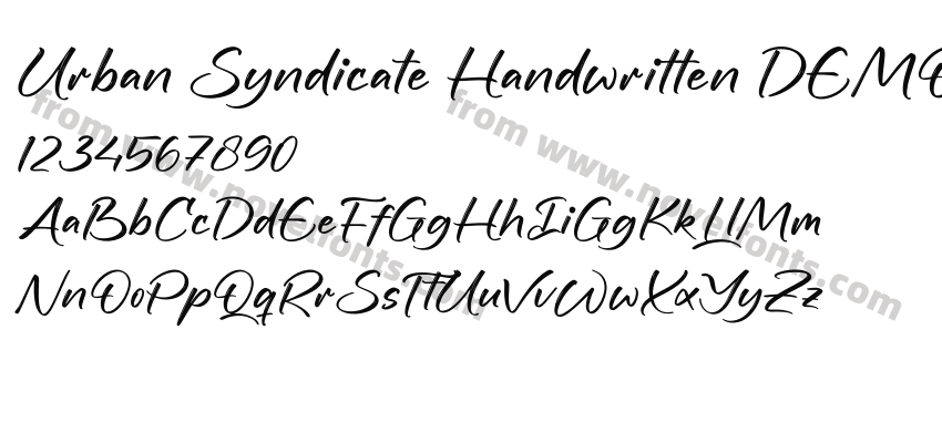 Urban Syndicate Handwritten DEMOPreview