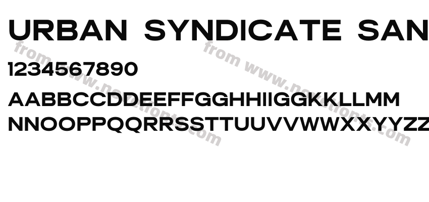 Urban Syndicate Sans DEMOPreview