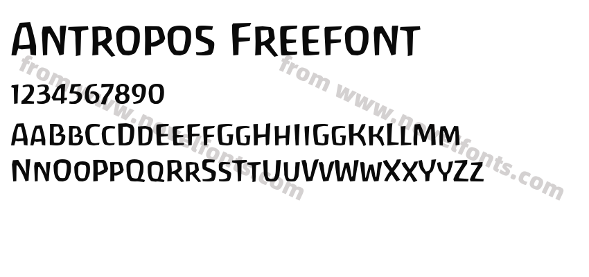 Antropos FreefontPreview