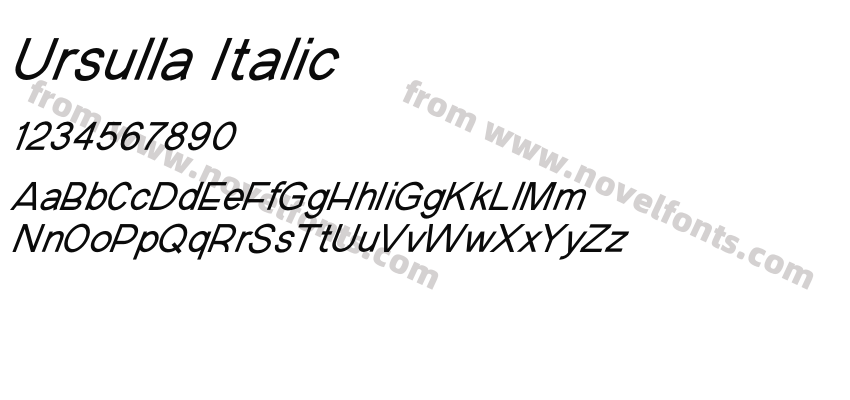 Ursulla ItalicPreview