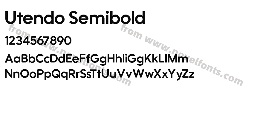 Utendo SemiboldPreview