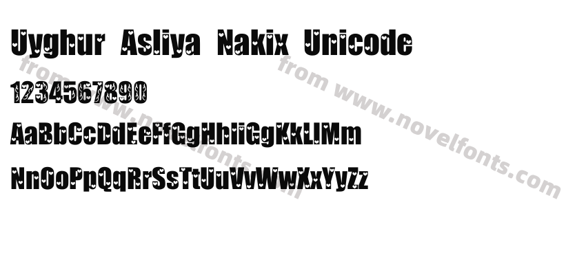Uyghur Asliya Nakix UnicodePreview